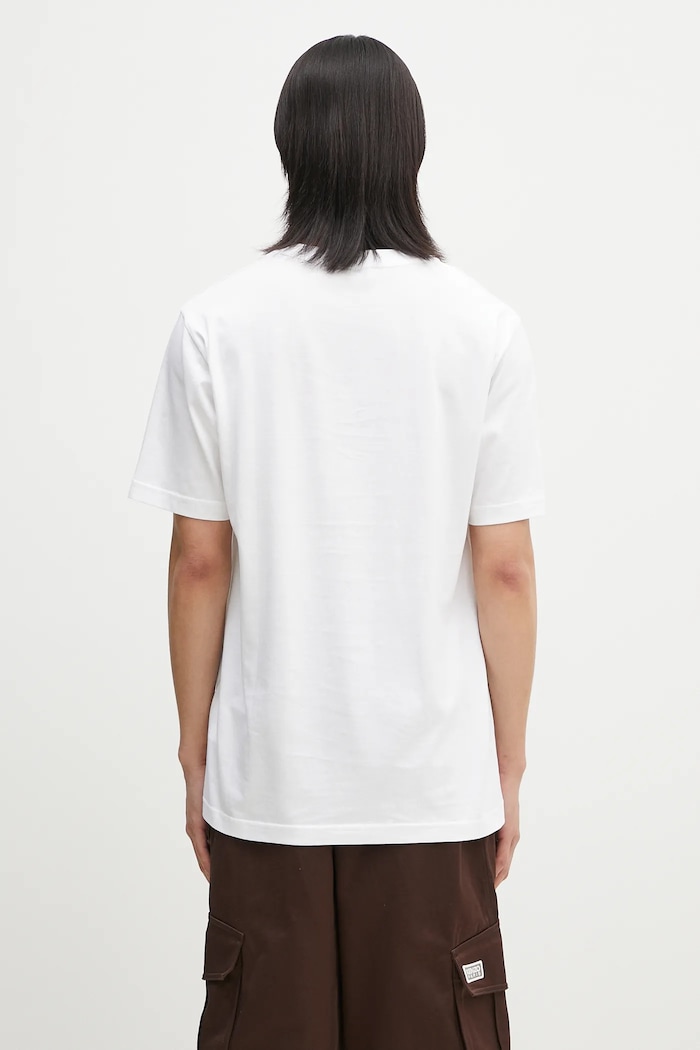 Ρούχα Βαμβακερό μπλουζάκι Norse Projects Johannes Organic Code Print T-shirt N01.0689.0001 λευκό