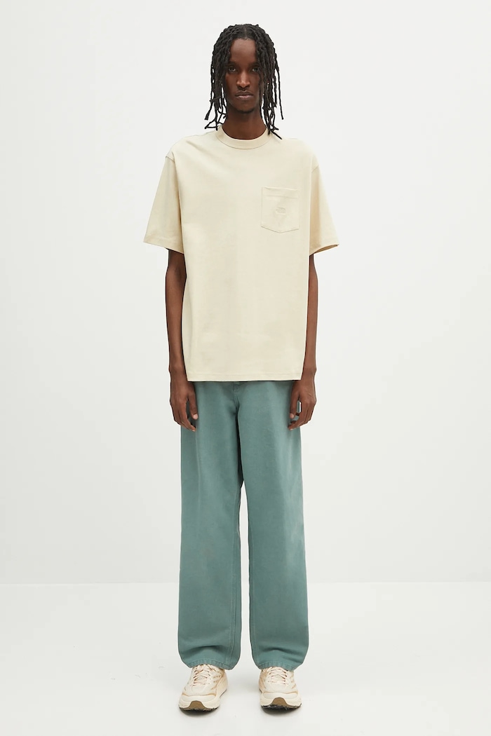 The North Face tricou din bumbac Dome Relaxed Pocket NF0A8C3P3X41 bej