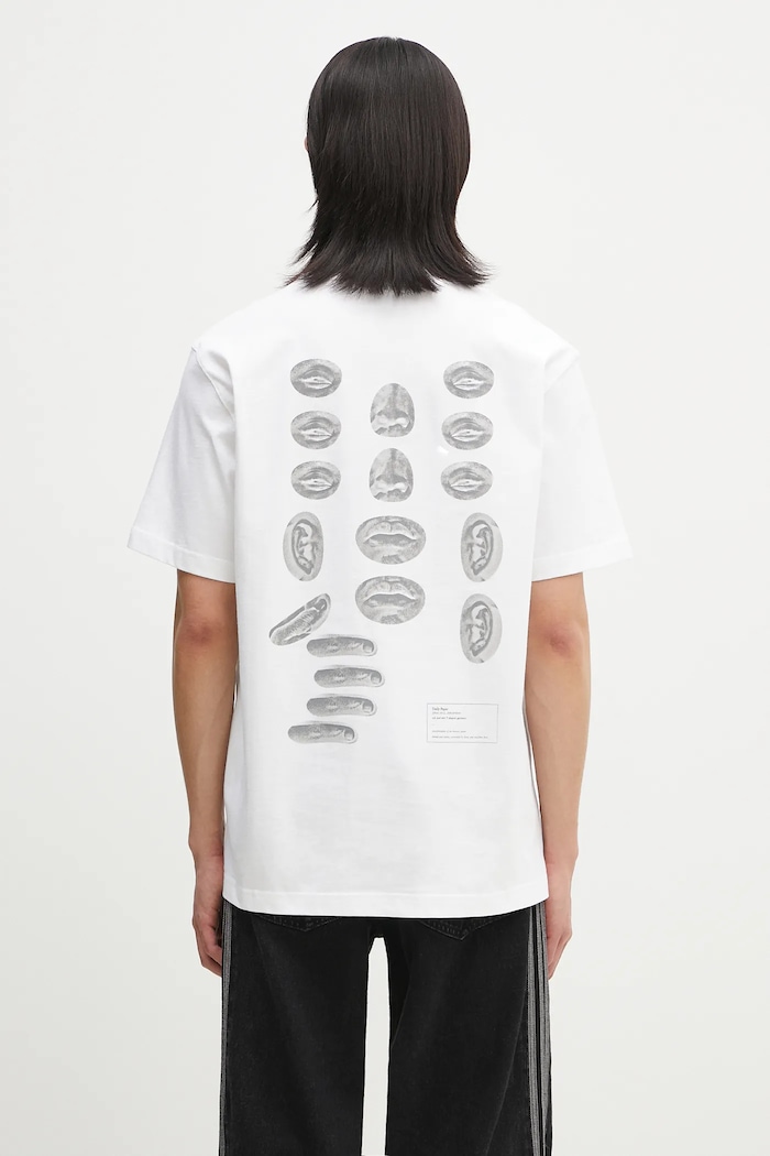 Oblečenie Bavlnené tričko Daily Paper Senses T Shirt 2511150 biela