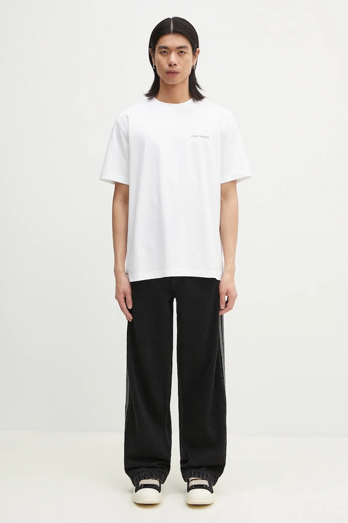 Daily Paper cotton t-shirt Senses T Shirt 2511150 white
