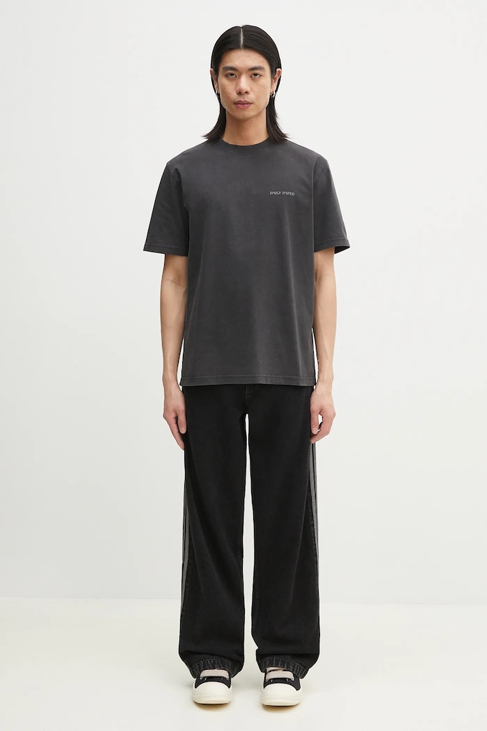 Daily Paper cotton t-shirt Senses T-Shirt 2511069 black