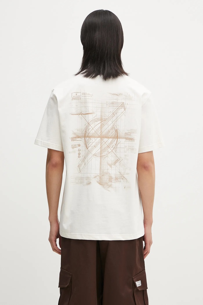 Clothing Daily Paper cotton t-shirt Craft T-Shirt 2511045 beige