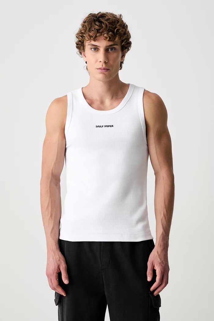 Daily Paper t-shirt Dias Rib Tank Top pozostałe biały 2512031