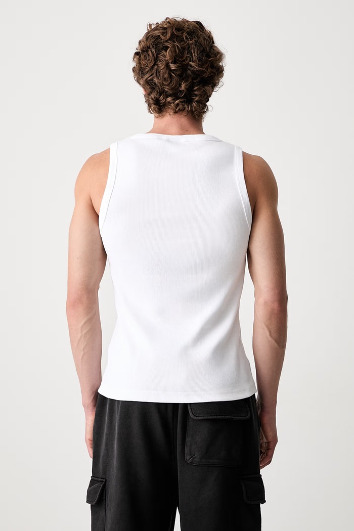 Odzież Daily Paper t-shirt Dias Rib Tank Top 2512031 biały