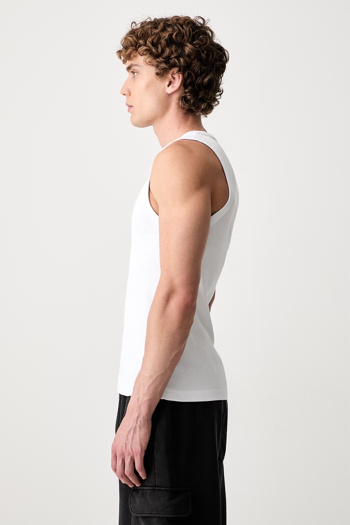 Daily Paper t-shirt Dias Rib Tank Top biały 2512031