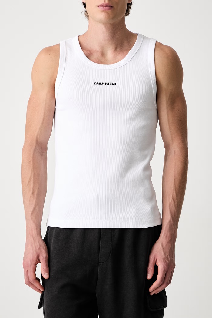 Daily Paper tricou Dias Rib Tank Top 2512031 alb