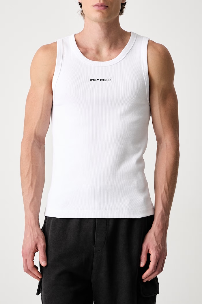 Tričko Daily Paper Dias Rib Tank Top 2512031 biela
