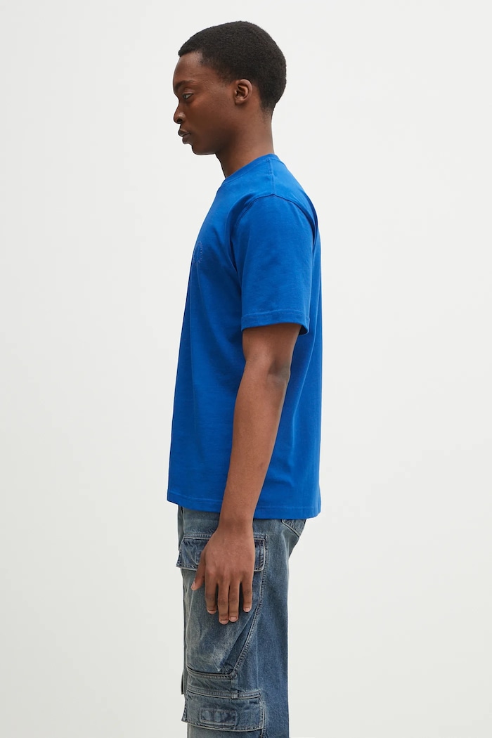Daily Paper cotton t-shirt Orbit Emb T-Shirt 2512049 blue SS25