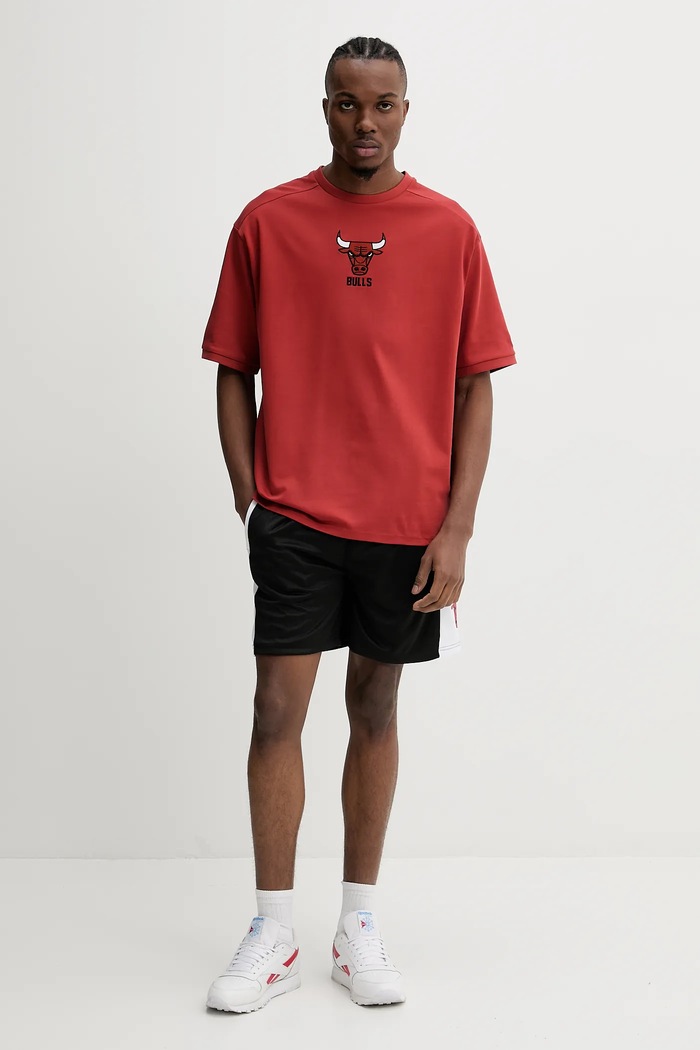 Bavlněné tričko New Era 60596461 oranžová SS25