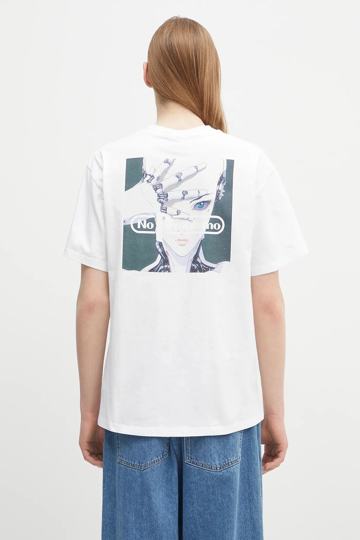 Îmbrăcăminte No Problemo tricou din bumbac No Limits SS Tee NP6000603 alb