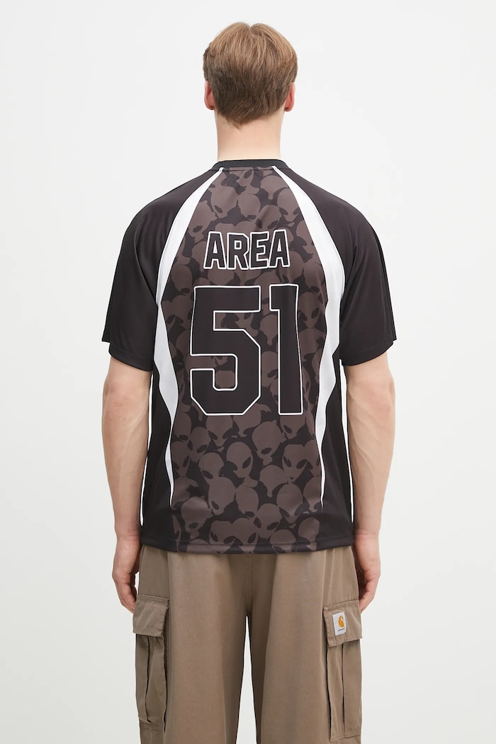 Ρούχα Μπλουζάκι No Problemo Area 51 Football Shirt NP4020103 μαύρο