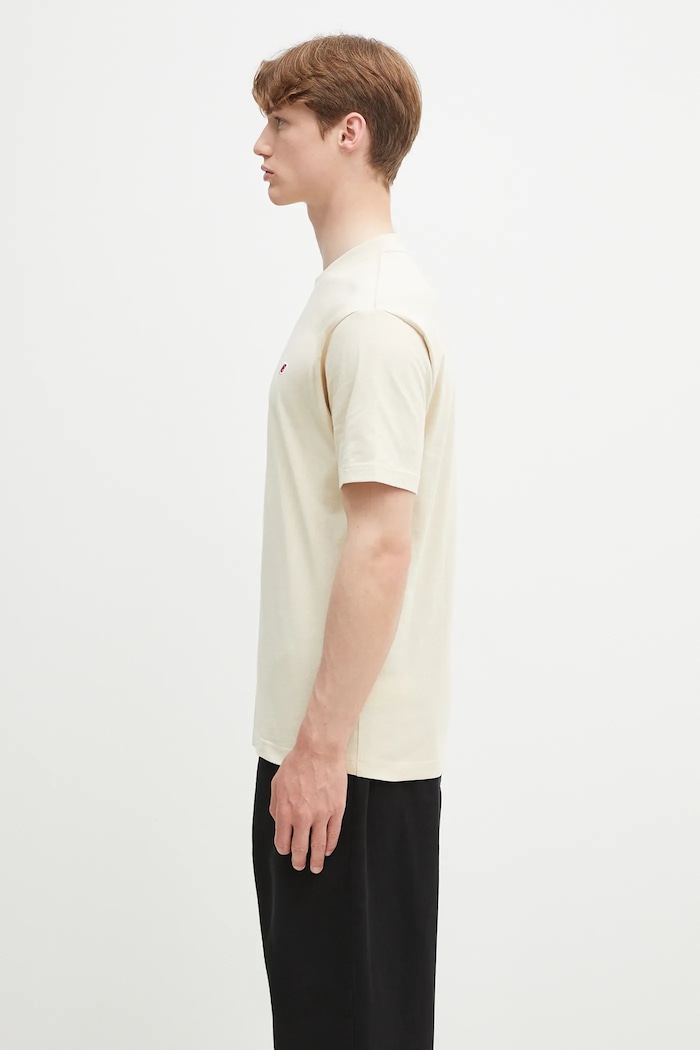 Bavlněné tričko New Balance Made In Usa Core T-Shirt SD MT21543SD béžová SS25