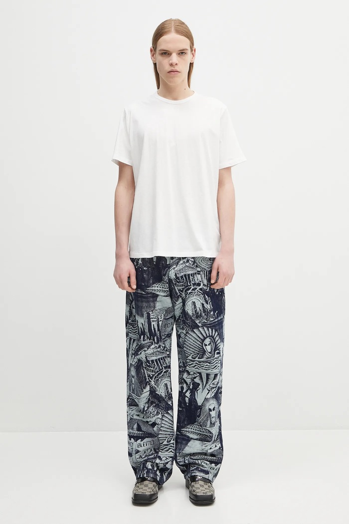 Our Legacy tricou din bumbac New Box M2206NW alb