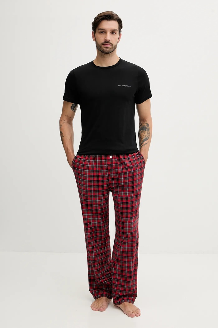 Emporio Armani Underwear t-shirt bawełniany lounge 2-pack EM000391.AF10800 czarny AW25