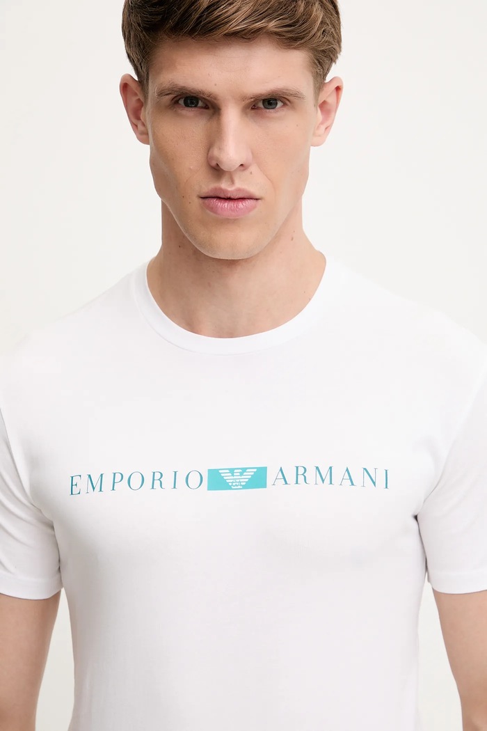 Homewear majica kratkih rukava Emporio Armani Underwear bijela EM000379.AF10774