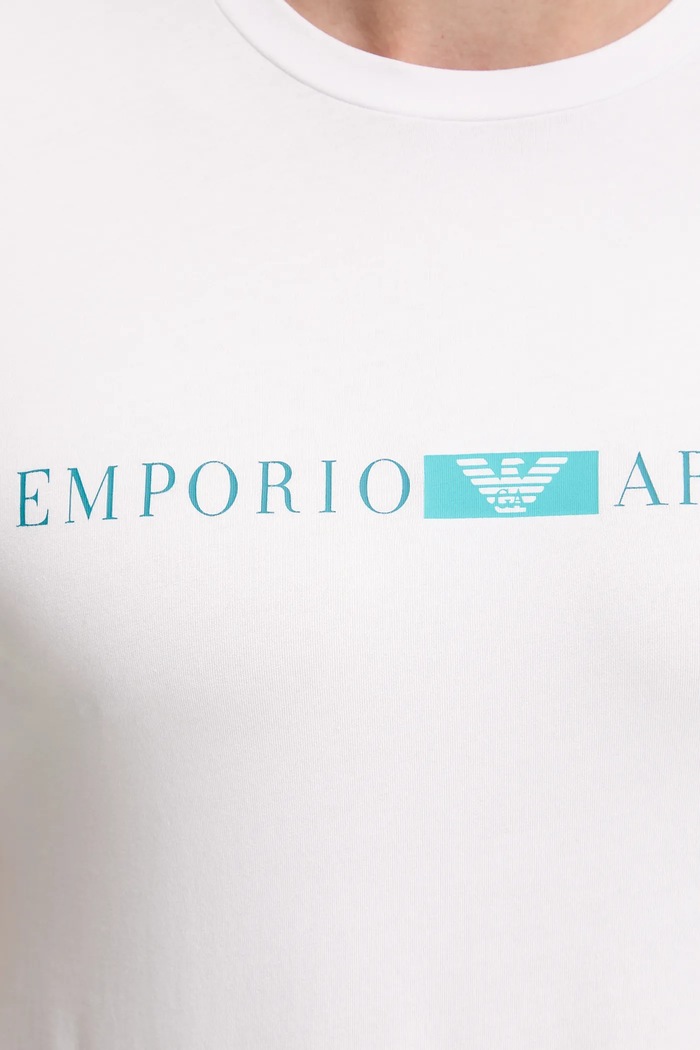 Homewear majica kratkih rukava Emporio Armani Underwear EM000379.AF10774 bijela