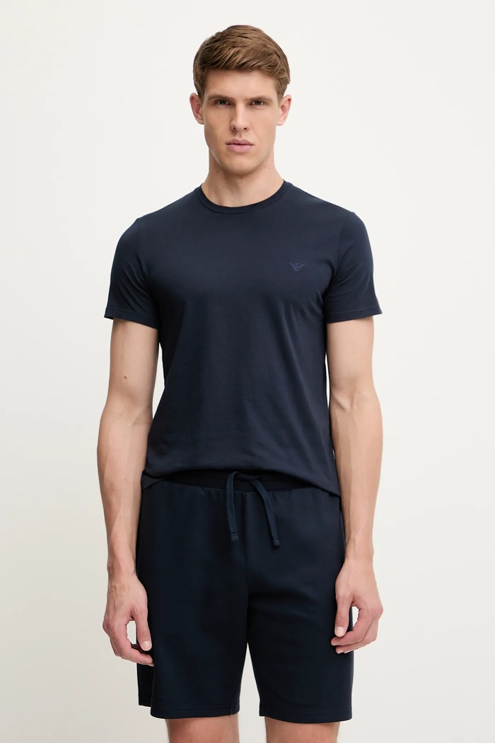 Emporio Armani Underwear pamut póló pamut sötétkék EM000377.AF14210