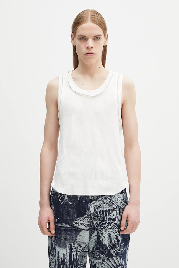 Undercover cotton top C/S regular white UC1E4803.1
