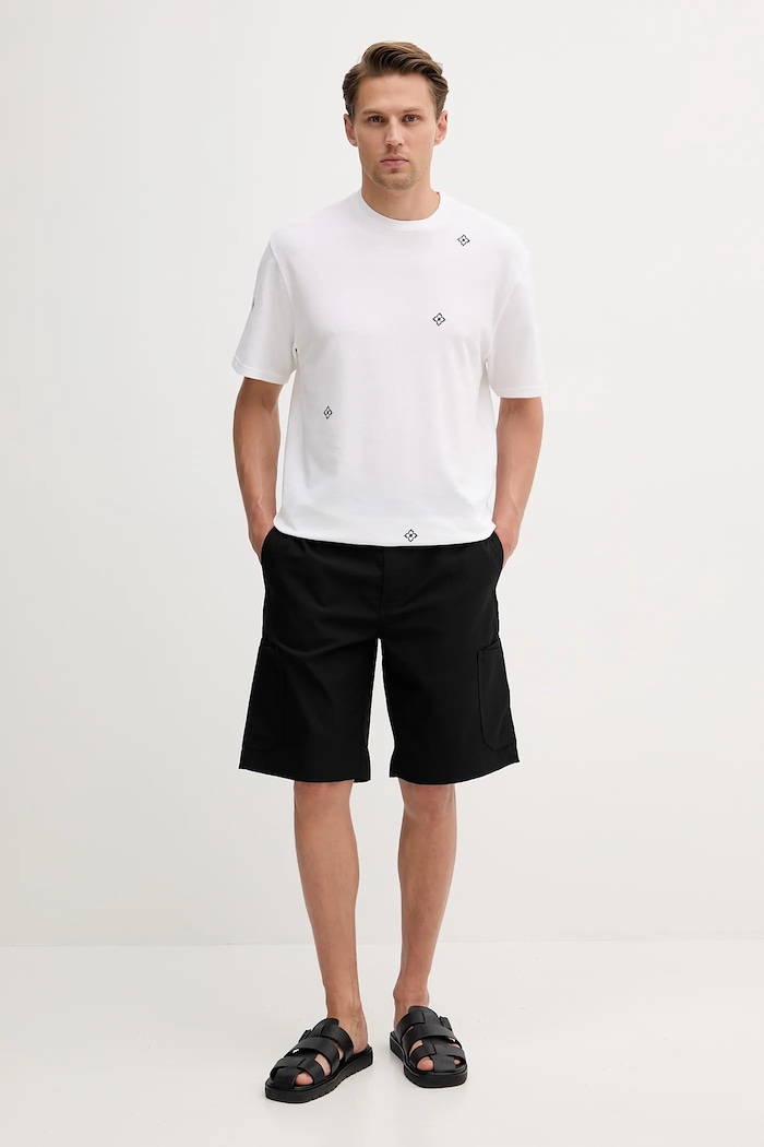 United Colors of Benetton t-shirt bawełniany 325RU10AL biały SS25