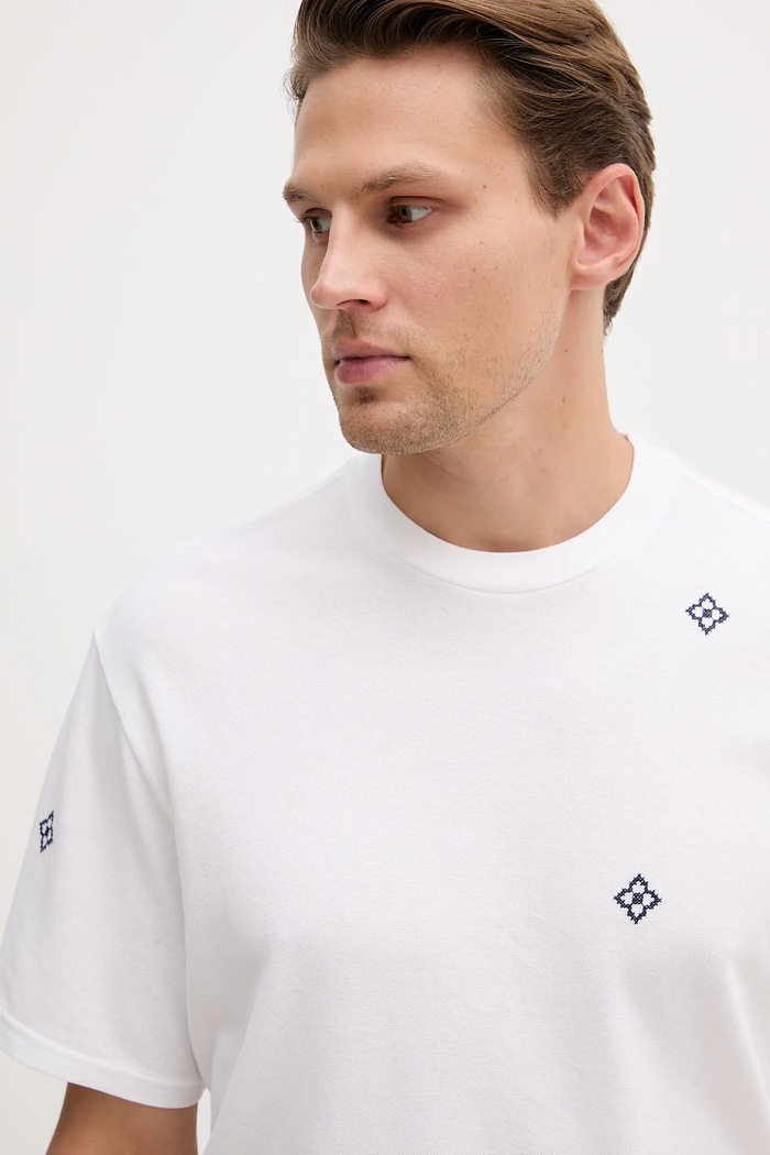 United Colors of Benetton t-shirt bawełniany biały 325RU10AL