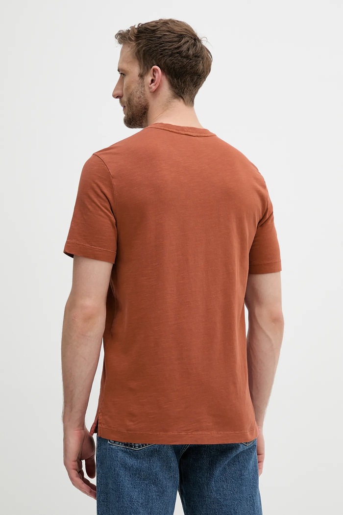 Îmbrăcăminte United Colors of Benetton tricou din bumbac 36JGU105U portocaliu