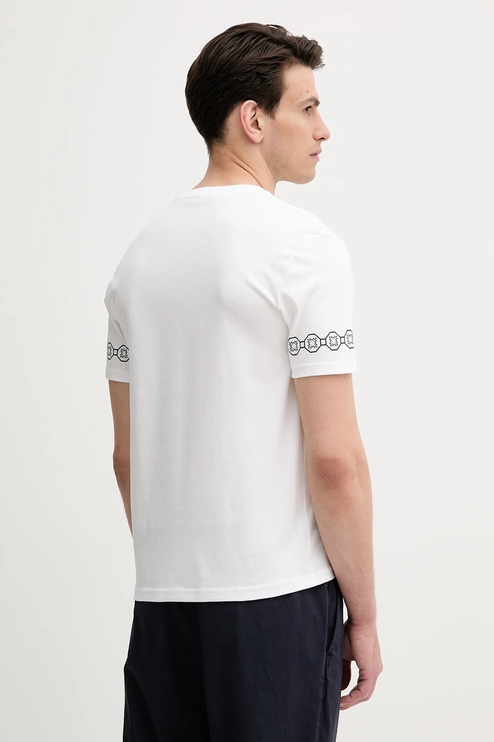 Ρούχα Βαμβακερό μπλουζάκι United Colors of Benetton 3BL0U10AF λευκό