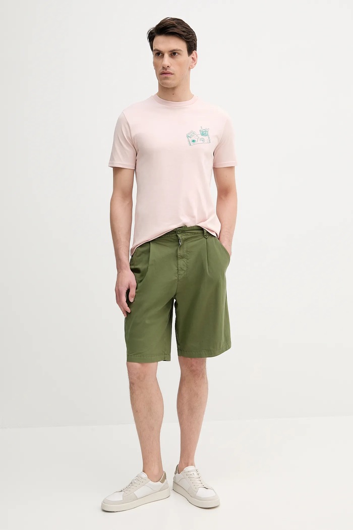 Pamučna majica United Colors of Benetton 3BL0U10AF bež SS25