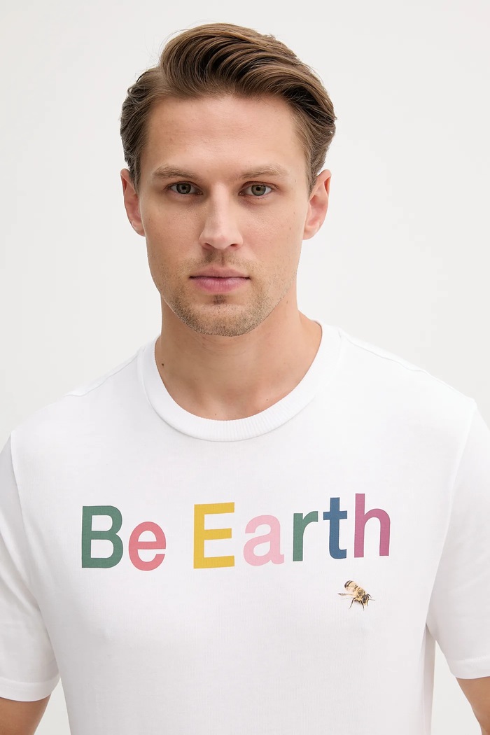 Odzież United Colors of Benetton t-shirt bawełniany 3BL0U10AG biały