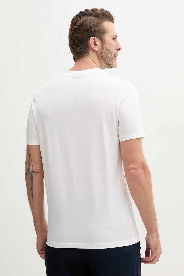 Ρούχα Joop! t-shirt ανδρικό βαμβακερό 30041079 λευκό