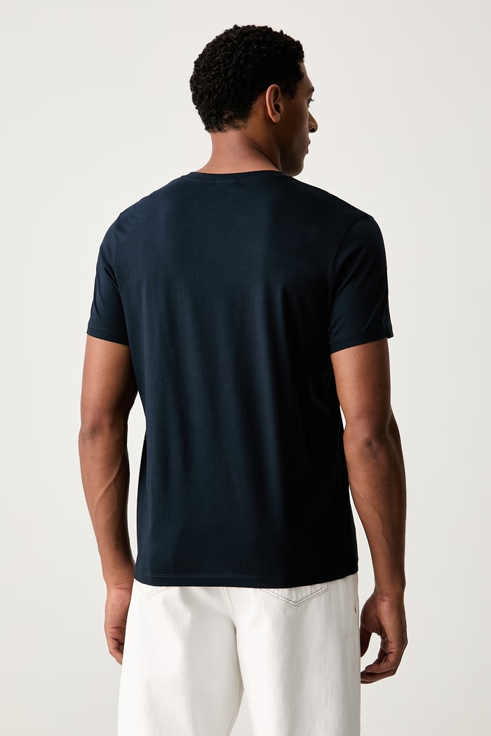 Odzież Joop! T-shirt męski bawełniany 30041079 granatowy