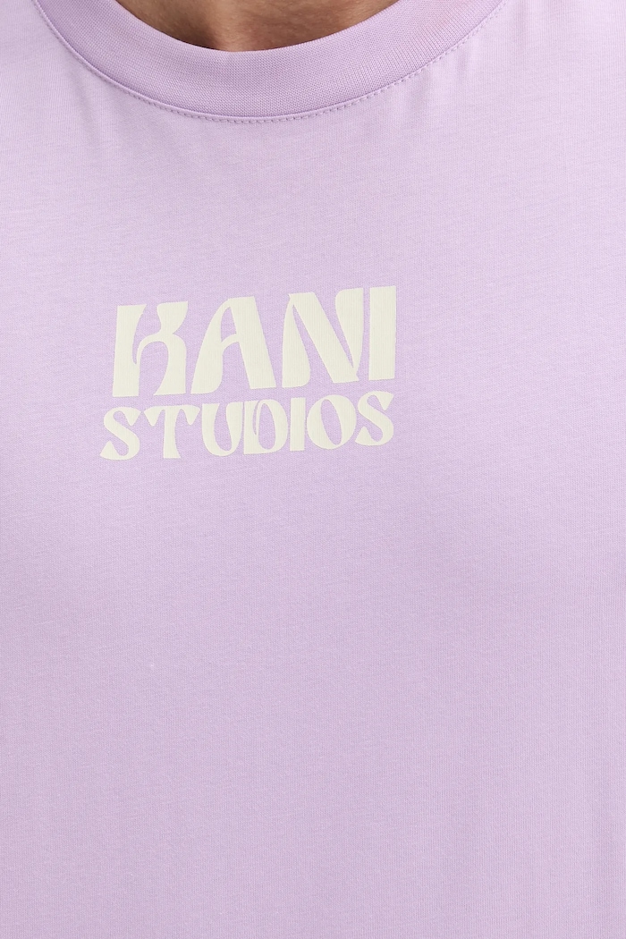 Karl Kani t-shirt bawełniany PD00005334 fioletowy