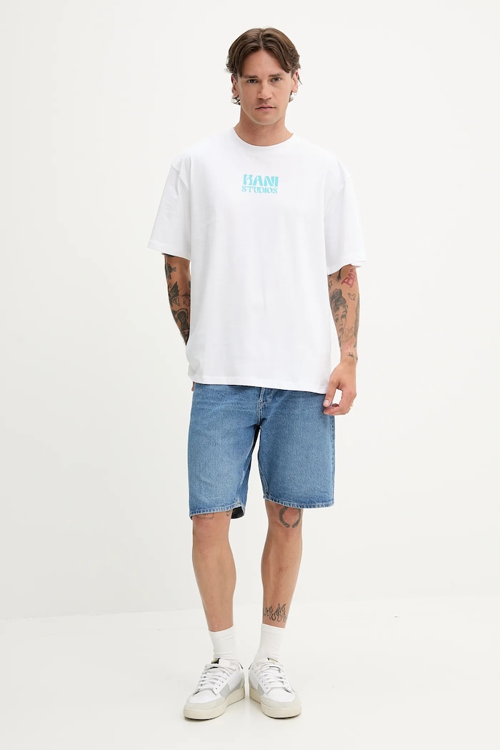 Karl Kani Bavlněné tričko Karl Kani PD00005335 bílá SS25