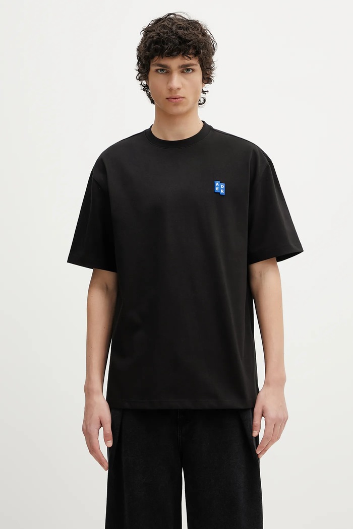 Tričko Ader Error Apparel-Top relaxed černá BO42FYTS0101BK
