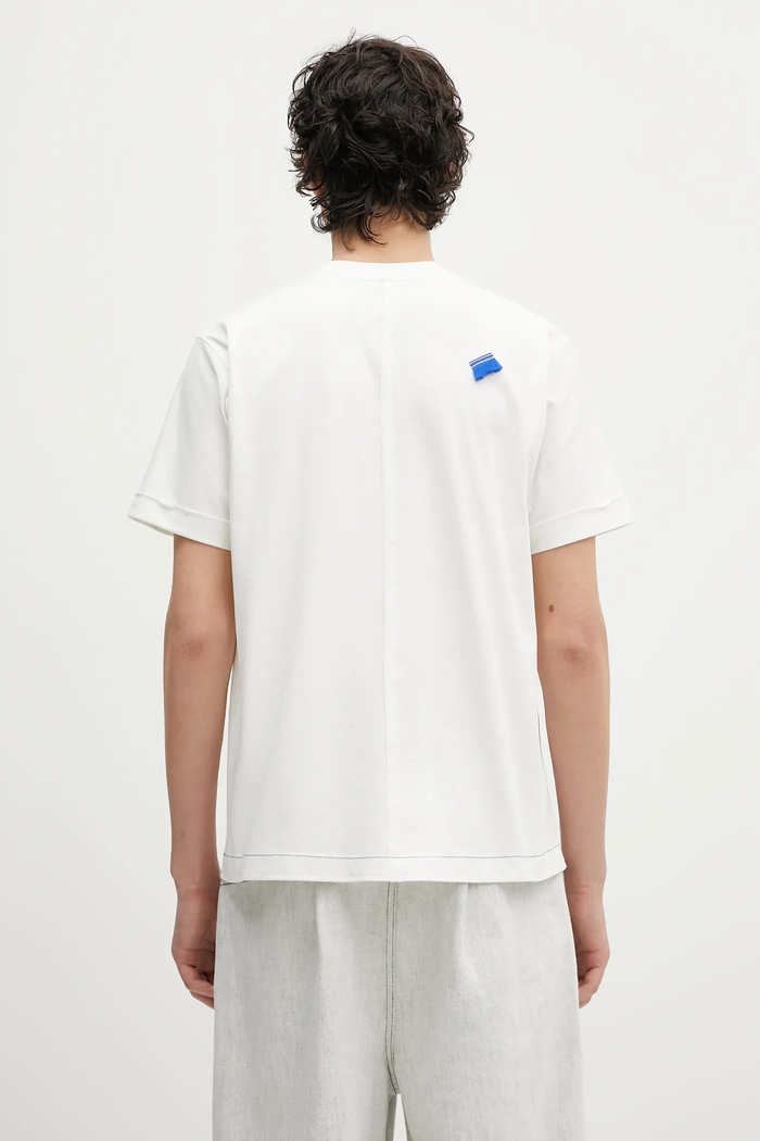 Odzież Ader Error t-shirt Apparel-Top BO01SSTS0101OW biały