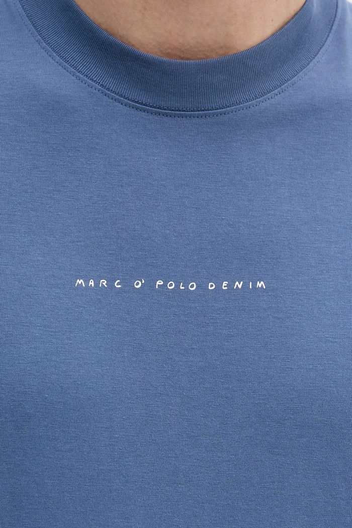 Marc O'Polo t-shirt bawełniany niebieski 5000006809