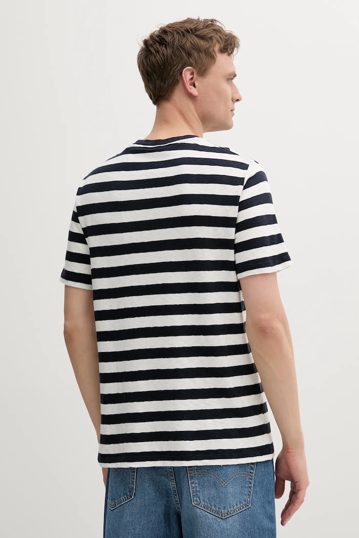 Marc O'Polo pamut póló 5000007222 sötétkék SS25