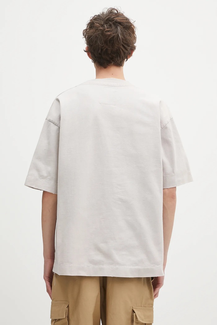 Одежда Хлопковая футболка Maison MIHARA YASUHIRO Amateur Sewn Tee A14TS601 розовый