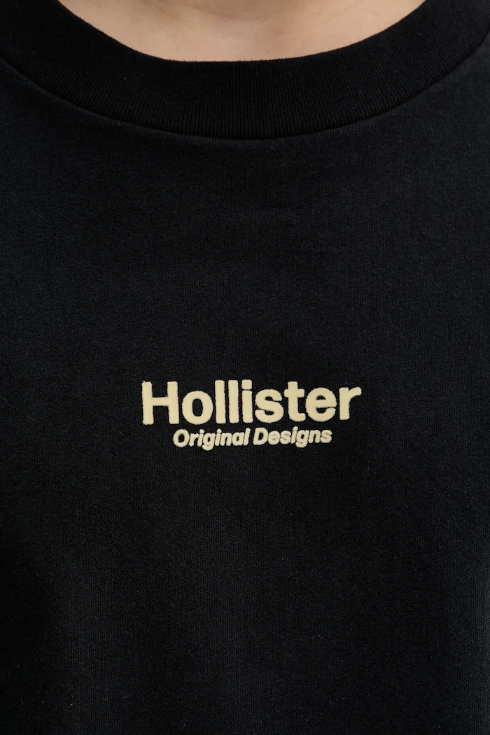 Bavlnené tričko Hollister Co. čierna KI323.5007.900