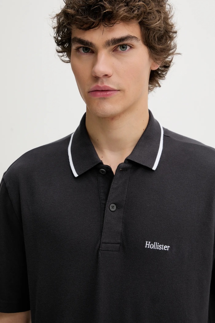 Πόλο Hollister Co. γκρί KI324.5199.900