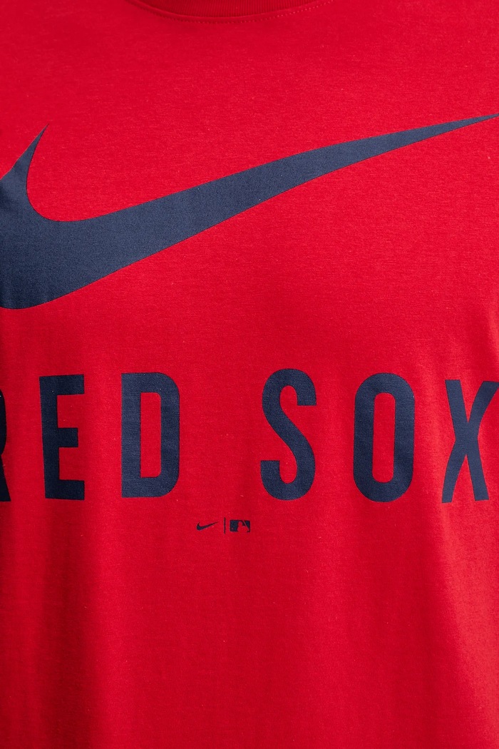 Bavlněné tričko Nike Boston Red Sox N199.62Q.BQ.PA7 červená