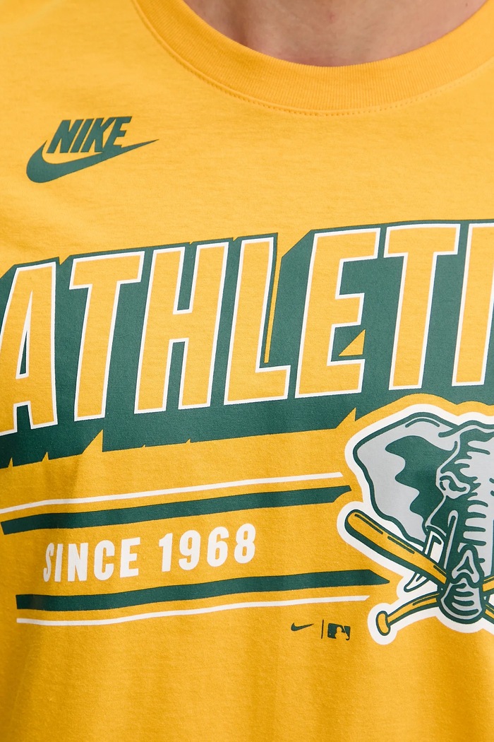 Nike pamut póló Oakland Athletics 1982-92 N199.79Q.OKA.CUE narancssárga