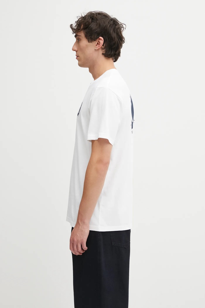 Bavlněné tričko Sporty & Rich World Series TO043623659WH01 bílá AW25