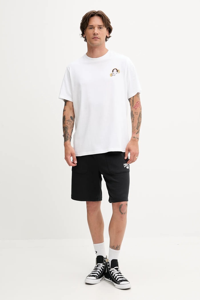 Bavlnené tričko Converse 10027713.A02 biela SS25