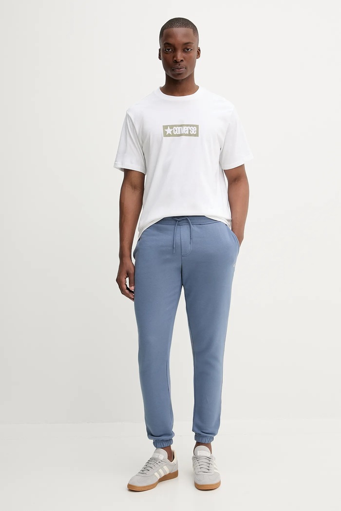 Bavlněné tričko Converse 10027995.A04 bílá SS25