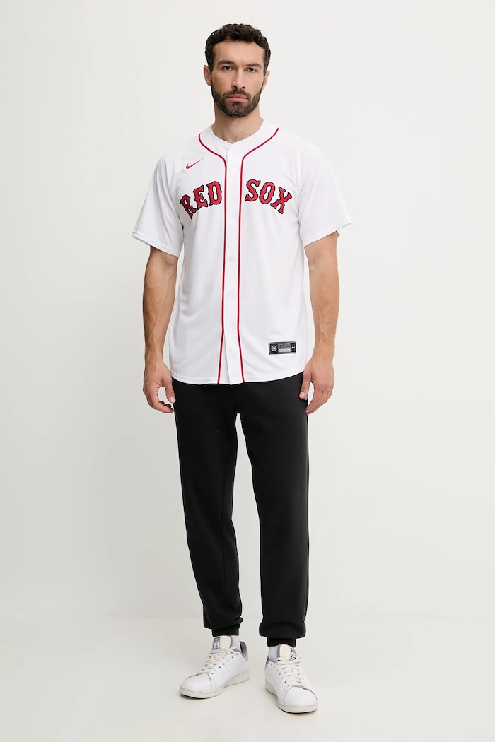 Nike tricou Boston Red Sox LM25.BQHO.BQ.1U2 alb SS25