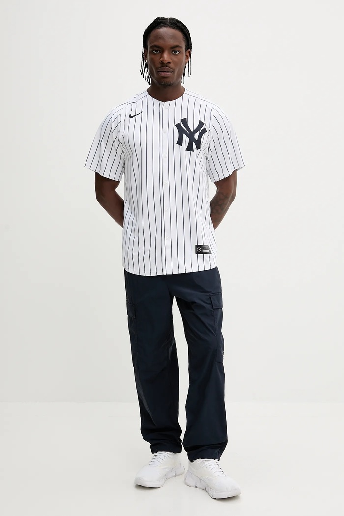 Nike camicia New York Yankees LM25.NKHO.NK.1U2 bianco SS25