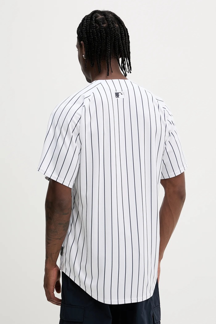 Abbigliamento Nike camicia New York Yankees LM25.NKHO.NK.1U2 bianco