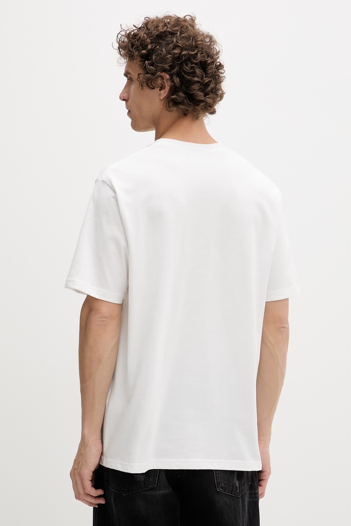 Дрехи Gramicci тениска мъжка от памук One Point Logo Tee G4SU.T096 бежов