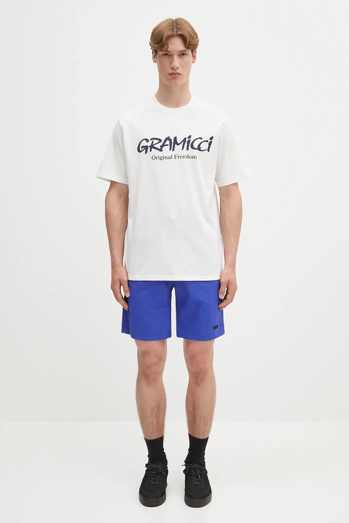 Gramicci t-shirt Original Freedom Logo Tee G5SU.T175 bianco