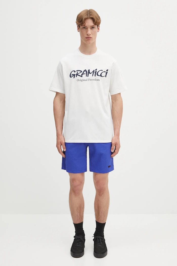 Gramicci t-shirt Original Freedom Logo Tee G5SU.T175 bianco